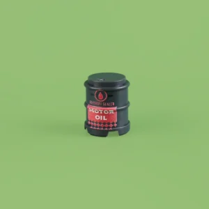 Custom Piece Miniature – Grey Refinery Sealed Motor Oil Drum – 3D Print for LEGO Minifigure Custom Piece Miniature – Grey Refinery Sealed Motor Oil Drum – 3D Print for LEGO Minifigure