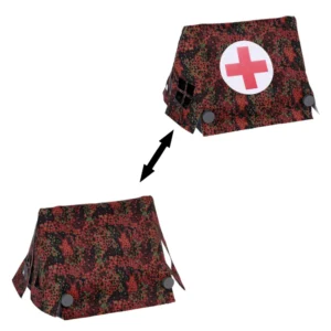 Custom Piece Miniature – Large German Erbsenmuster (Pea Dot) Camouflage Medical Tent – 3D Print for LEGO minifigure