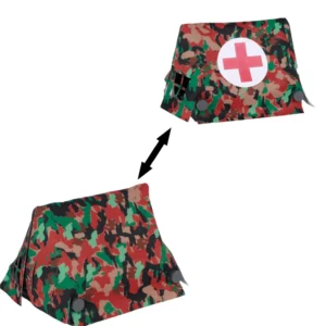Custom Piece Miniature – Large Leibermuster Camouflage Medical Tent – 3D Print for LEGO minifigure