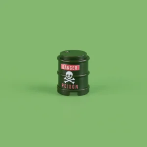 Custom Piece Miniature – Poison Toxic Waste Barrel – 3D Print for LEGO Minifigure