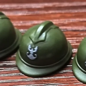Custom Piece Miniature – Polish Army Adrian Helmet (Model 1915) military green (olive drab) plastic – 3D Print for LEGO minifigure Custom Piece Miniature – Polish Army Adrian Helmet (Model 1915) military green (olive drab) plastic – 3D Print for LEGO minifigure