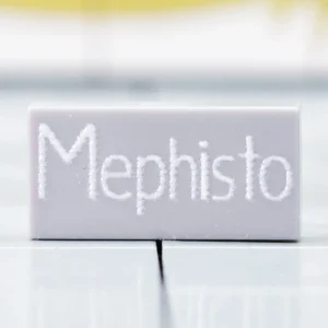 Custom Printed tile – German A7V Tank Mephisto Nameplate Tile – 3D Print Miniature for LEGO minifigure Custom Printed tile – German A7V Tank Mephisto Nameplate Tile – 3D Print Miniature for LEGO minifigure