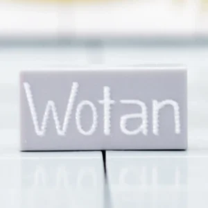 Custom Printed tile – German A7V Tank Wotan Nameplate Tile – 3D Print Miniature for LEGO minifigure Custom Printed tile – German A7V Tank Wotan Nameplate Tile – 3D Print Miniature for LEGO minifigure