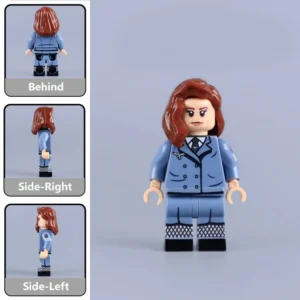 Minifigure - German Luftwaffe Female Auxiliary from World War II, specifically serving as an Aviation Communications Assistant (LEGO Compatible)