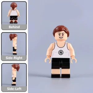 Minifigure - German SS Female Auxiliary or Physical Training Instructor, specifically in sports attire (LEGO Compatible)