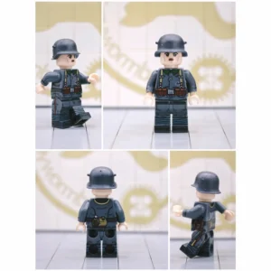 Minifigure - GermanBavarian Dispatch Runner (Meldegänger) with helmet from World War I (LEGO Compatible) Minifigure - GermanBavarian Dispatch Runner (Meldegänger) with helmet from World War I (LEGO Compatible)