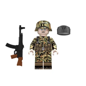 Minifigure - Late-War German Assault Trooper (Sturmsoldat) outfitted Leibermuster Camouflage uniform from World War II (LEGO Compatible)