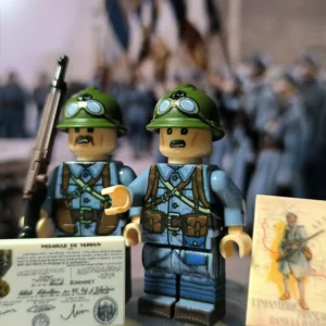 Minifigure – French Infantrymen (Les Poilus) - 1917 Verdun Veterans WWI (LEGO Compatible) Minifigure – French Infantrymen (Les Poilus) - 1917 Verdun Veterans WWI (LEGO Compatible)