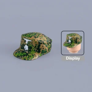 Custom Piece Miniature – German Elite M43 Field Cap Einheitsfeldmütze (Spring Camouflage) – 3D Print for LEGO minifigure Custom Piece Miniature – German Elite M43 Field Cap Einheitsfeldmütze (Spring Camouflage) – 3D Print for LEGO minifigure