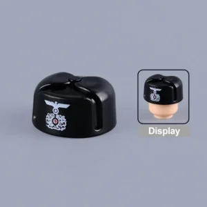 Custom Piece Miniature – German Panzer Winter Fur Cap (Pelzmütze) Black – 3D Print for LEGO minifigure Custom Piece Miniature – German Panzer Winter Fur Cap (Pelzmütze) Black – 3D Print for LEGO minifigure