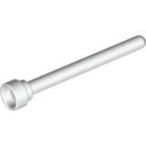 Custom Piece – Antenna 1 x 4 Flagpole (White) – 3D Print for LEGO Minifigure