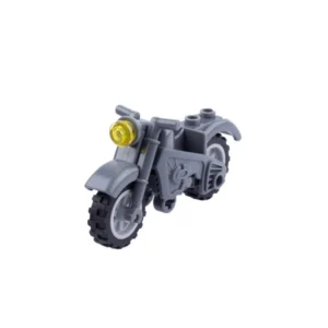 MOC - Grey Off-Road Enduro Style Motorcycle (LEGO Compatible)
