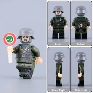 Minifigure - German Feldgendarmerie (Field Police) WWII (LEGO Compatible) Minifigure - German Feldgendarmerie (Field Police) WWII (LEGO Compatible)