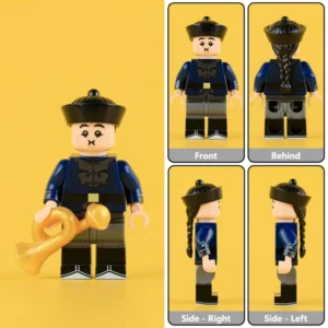 Minifigure – Qing Dynasty Imperial Army Bandsman Trumpeter (LEGO Compatible)