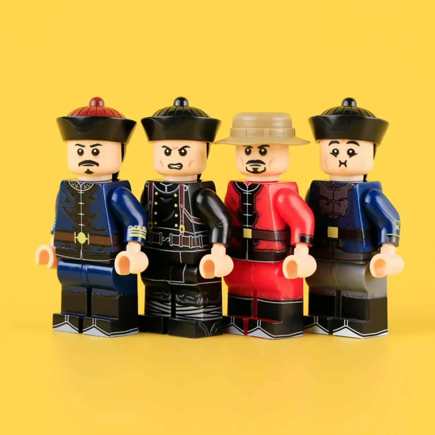 the front of the Minifigure – Late Qing Dynasty Imperial Army Squad (LEGO Compatible)