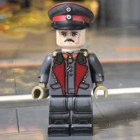 the front of the Minifigure - General Erich Ludendorff (First Quartermaster General of the Imperial German Army - 1918) WWI (LEGO Compatible)