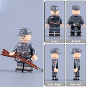 Minifigure - German Georgian Legion Soldier WWII (LEGO Compatible)