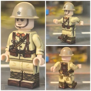 Minifigure – Imperial Japanese Army (IJA) Second Class Private Rifleman from the 1940 ground forces WWII (LEGO Compatible)