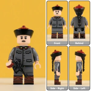 Minifigure – Imperial elite soldier Guard from the Qing Dynasty modernized royal guard of the late Imperial Chinese era (LEGO Compatible)