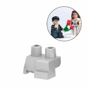 Custom Piece Miniature – Kneeling Legs Proposing Lower Body (White) – 3D Print for LEGO minifigure Custom Piece Miniature – Kneeling Legs Proposing Lower Body (White) – 3D Print for LEGO minifigure