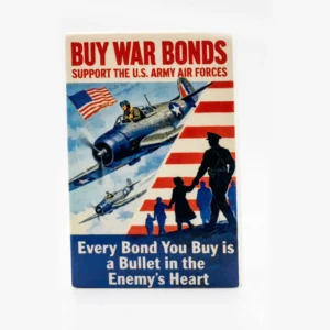 Custom Piece Printed Tile – 2x3 Tile (WWII USAAF War Bonds Poster) – 3D Print for LEGO minifigure
