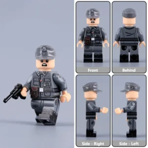 Minifigure - German High-Ranking Commando Officer (Otto Skorzeny) WWII (LEGO Compatible)