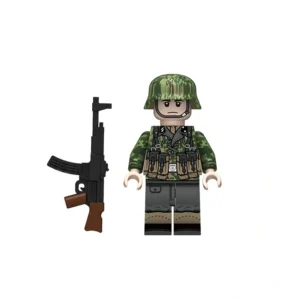 Minifigure - German Waffen-SS Assault Infantryman (StG 44 Gunner) WWII (LEGO Compatible)