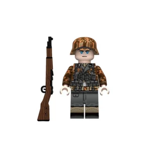 Minifigure - German Waffen-SS Rifleman (Kar98k) WWII (LEGO Compatible) Minifigure - German Waffen-SS Rifleman (Kar98k) WWII (LEGO Compatible)
