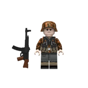 Minifigure - German Waffen-SS Soldier ((Rauchtarnmuster Autumn Camouflage & StG 44) Late War) WWII (LEGO Compatible) Minifigure - German Waffen-SS Soldier ((Rauchtarnmuster Autumn Camouflage & StG 44) Late War) WWII (LEGO Compatible)