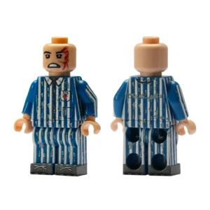 Minifigure - Nazi Concentration Camp Political Prisoner (Facial Lacerations & Red Triangle Badge) WWII (LEGO Compatible) Minifigure - Nazi Concentration Camp Political Prisoner (Facial Lacerations & Red Triangle Badge) WWII (LEGO Compatible)