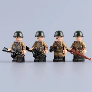Minifigure – Soviet Red Army Infantry Squad (EarlyMid-War) WWII (LEGO Compatible) Minifigure – Soviet Red Army Infantry Squad (EarlyMid-War) WWII (LEGO Compatible)