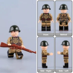 Minifigure – Soviet Red Army Rifleman (EarlyMid-War) WWII (LEGO Compatible) Minifigure – Soviet Red Army Rifleman (EarlyMid-War) WWII (LEGO Compatible)