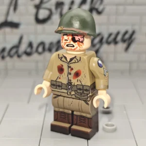 Minifigure – U.S. Army Battle Casualty (KIA Corporal) WWII (LEGO Compatible) Minifigure – U.S. Army Battle Casualty (KIA Corporal) WWII (LEGO Compatible)