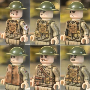 Minifigure – U.S. Army Infantry Squad (American Expeditionary Forces) WWI (LEGO Compatible) Minifigure – U.S. Army Infantry Squad (American Expeditionary Forces) WWI (LEGO Compatible)