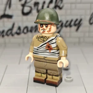Minifigure – U.S. Army Wounded Soldier (Bandaged Casualty) WWII (LEGO Compatible) Minifigure – U.S. Army Wounded Soldier (Bandaged Casualty) WWII (LEGO Compatible)