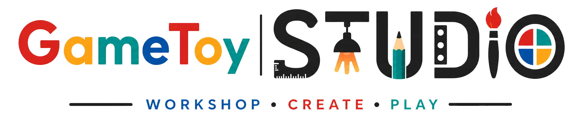 gametoystudio logo rectangle in transparent background