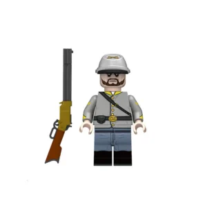Confederate Cavalry Corporal (cpl. Cav.) American Civil War Custom Printed Brick Block Figure