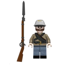 Confederate Infantry Private (pvt. Inf.) American Civil War Custom Printed Brick Block Figure