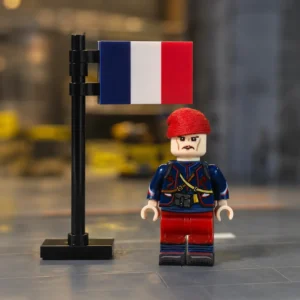 French 2nd Zouave Regiment Infantryman (Early WWI Late 19th Century) - Custom Printed Brick Block Figure with national flag of France French 2nd Zouave Regiment Infantryman (early Wwi Late 19th Century) Custom Printed Brick Block Figure With National Flag Of France