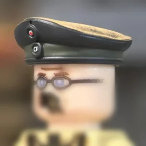 German Imperial Army Wwi Officer's Schirmmütze (field Cap) With Tan Crownitem Custom 3d Printed Miniature Accessory Parts Pieces For Brick Block Figures