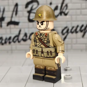Imperial Japanese Army Knee Mortar Ija Type 89 Grenade Discharger Gunner Wwii Custom Printed Brick Block Figure