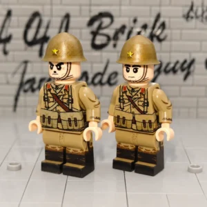 Imperial Japanese Army Knee Mortar Ija Type 89 Grenade Discharger Team Wwii Custom Printed Brick Block Figure 2