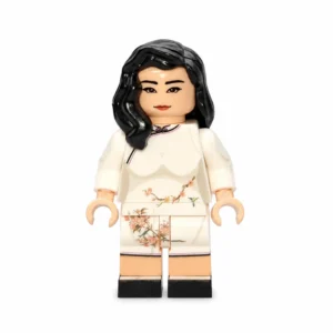 Shanghai White Bund Elegance Qipao Lady (republic Of China Era) Custom Printed Brick Block Figure