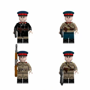 Soviet Nkvd Command And Security Squad Wwii Custom Printed Brick Block Figure