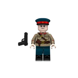 Soviet Nkvd Lieutenant Wwii Custom Printed Brick Block Figure