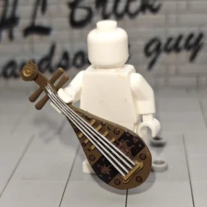 Traditional Chinese Lute (pipa) – Custom 3d Printed Miniature Accessory Parts Pieces For Brick Block Figures
