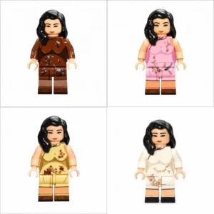 Vintage Shanghai Bund Qipao Ladies Collection (republic Of China Era) Custom Printed Brick Block Figure