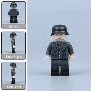 Wehrmacht Artillery Soldier Off-Duty Variant in Relaxed Attire (WWII) - Custom Printed Brick Block Figure Wehrmacht Artillery Soldier Off Duty Variant In Relaxed Attire (wwii) Custom Printed Brick Block Figure
