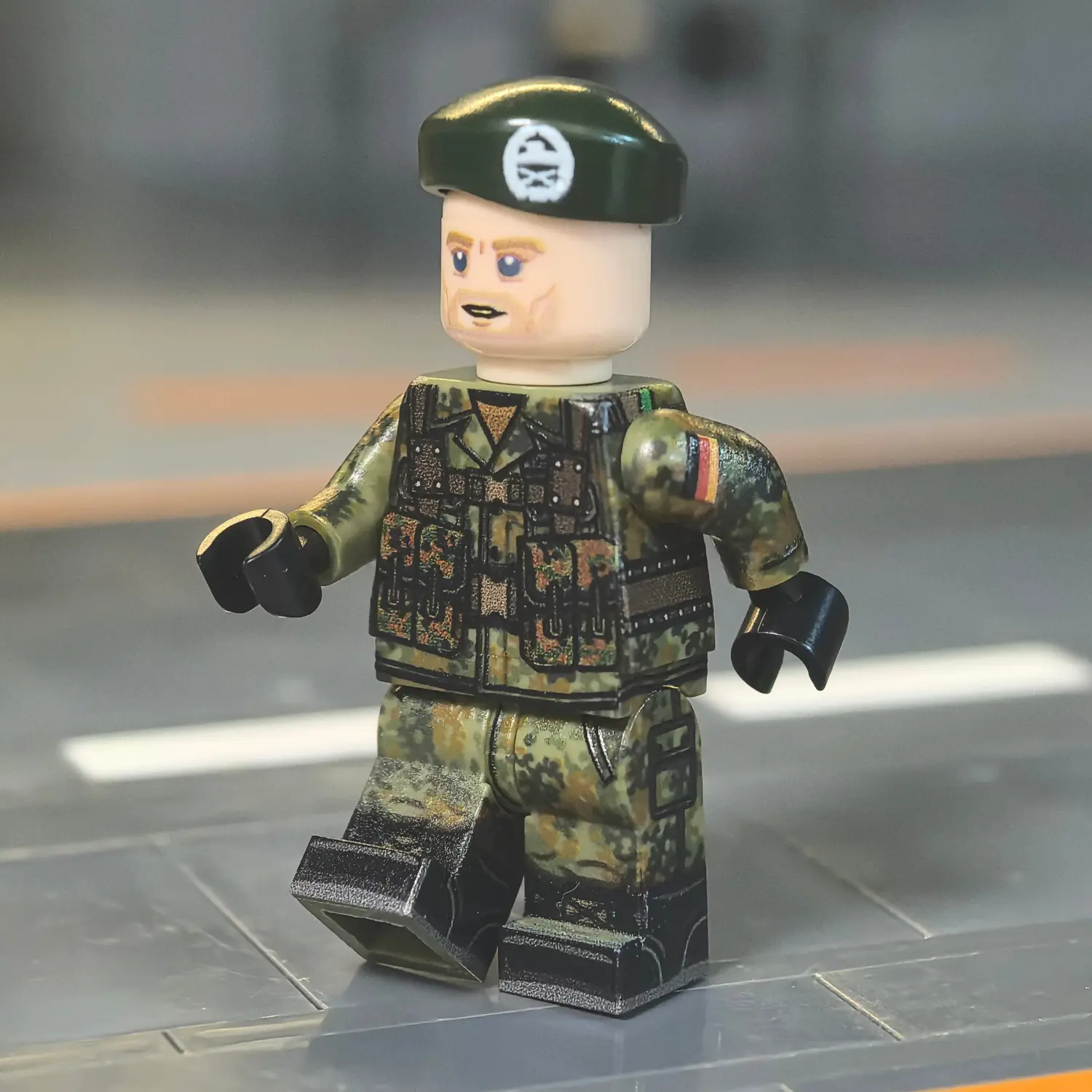 The Left Of West German Bundeswehr Grenadier (flecktarn Variant) Late Cold War Custom Printed Brick Block Figure
