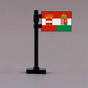 Civil Ensign Of Austria Hungary Assembly Custom 3d Printed Miniature Accessory Parts Pieces For Brick Block Figures